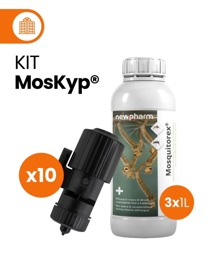 kit moskyp albergo - 10 dispositivi e 3 flaconi da 1 litro